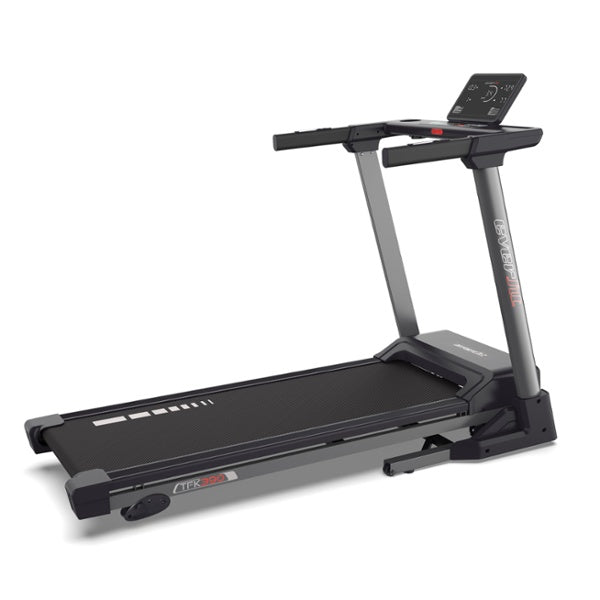 Tapis Roulant TFK 390 con HRC, Compatibile con Zwift e Kinomap, Sistema di Ammortizzazione Soft Tech Cushions
