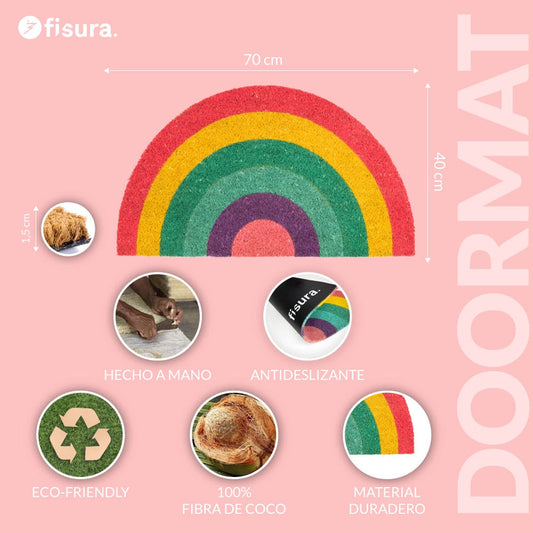FISURA Tappeto a forma di arcobaleno 40×70cm