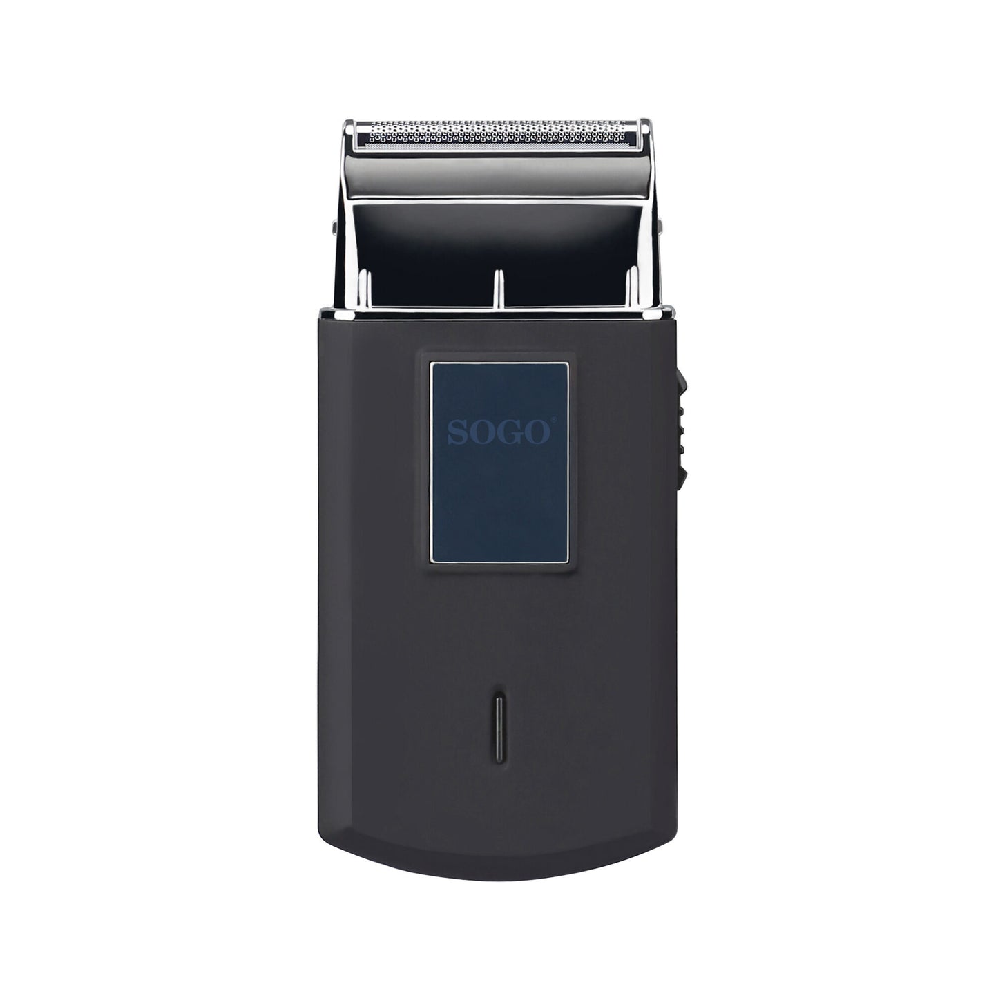 SOGO Mini rasoio elettrico wireless ricaricabile da viaggio con 35 min di autonomia e display led - 3w - nero