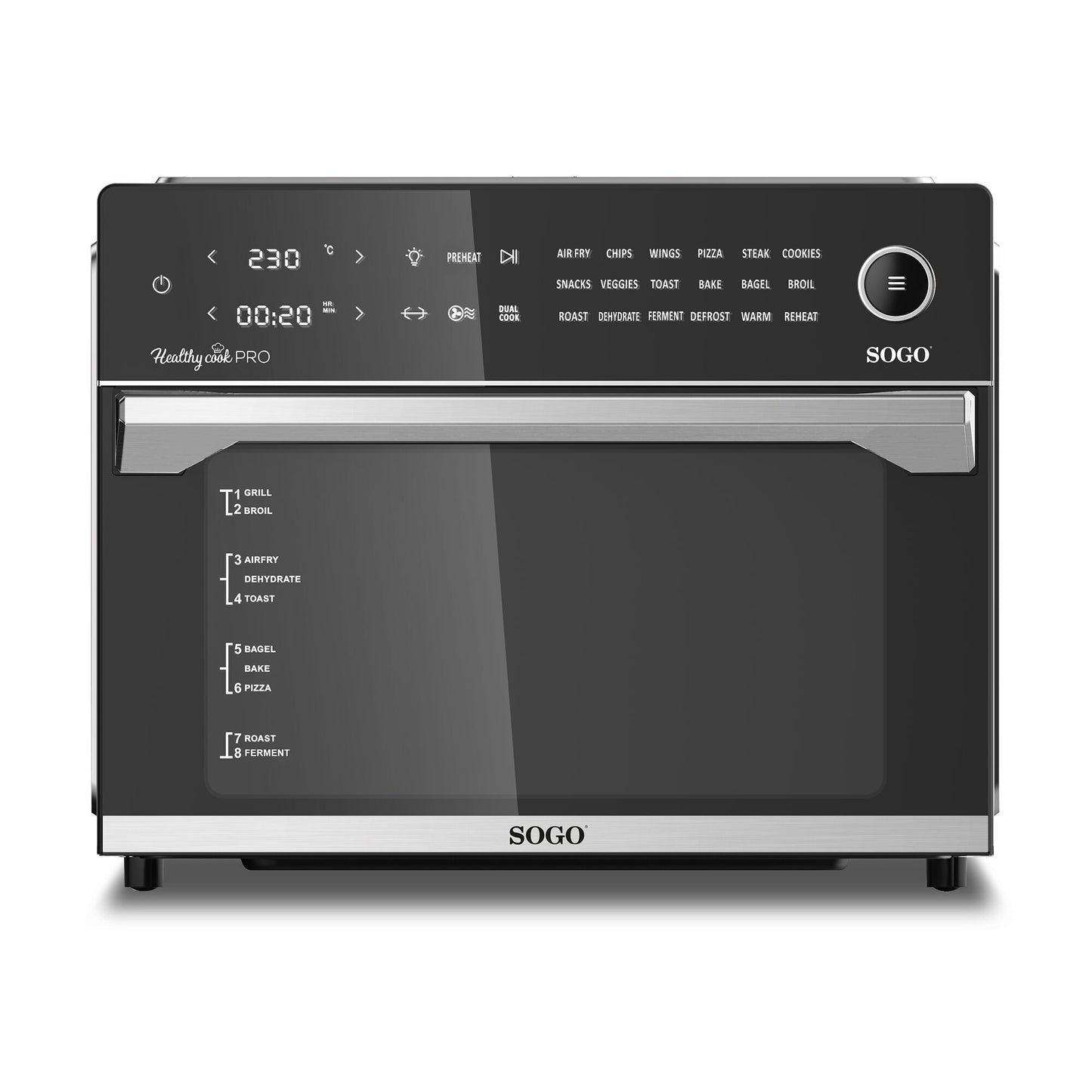 Friggitrice a doppia cottura senza olio con forno integrato - 30 litri - 1800 W