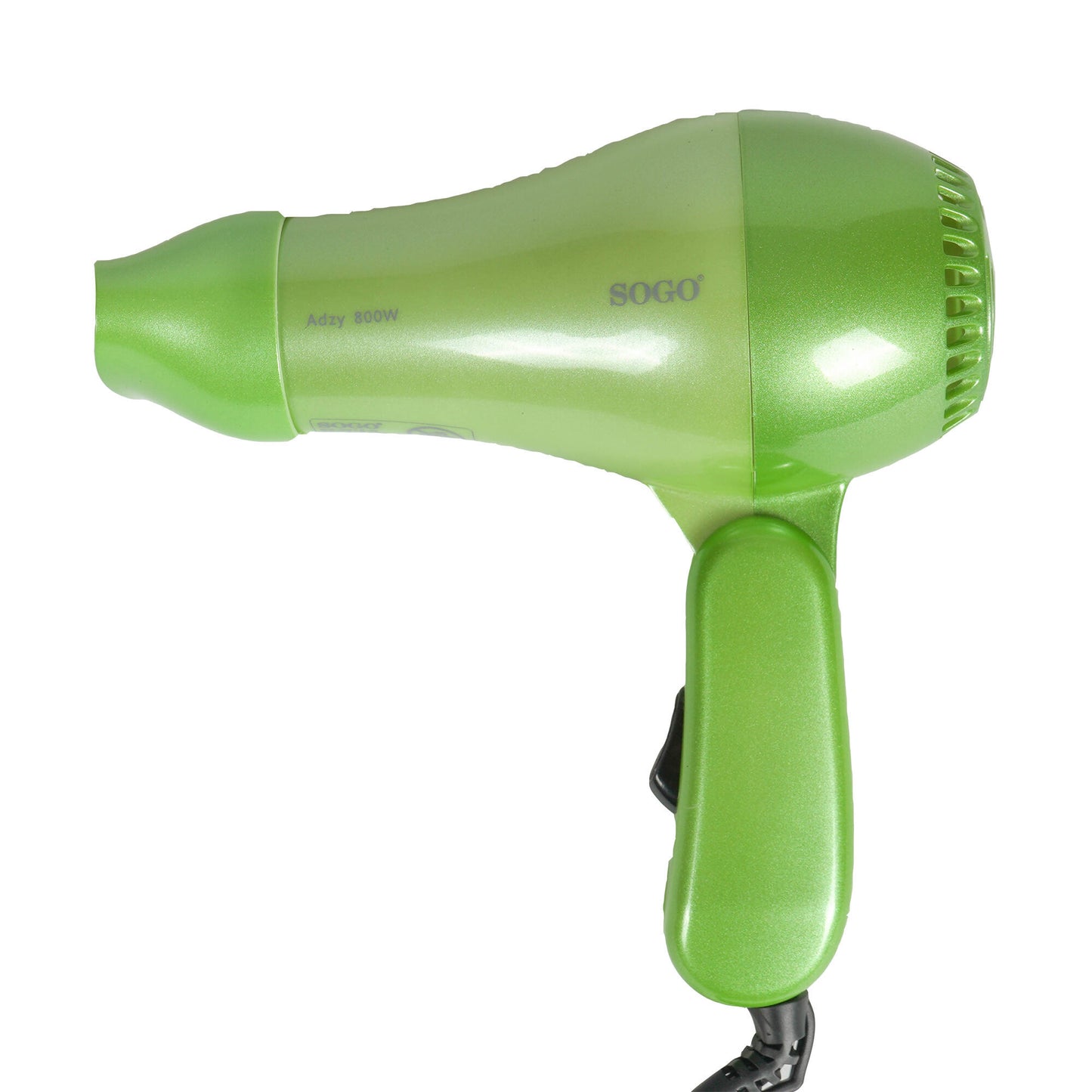 SOGO Asciugacapelli pieghevole con concentratore - 800w - verde