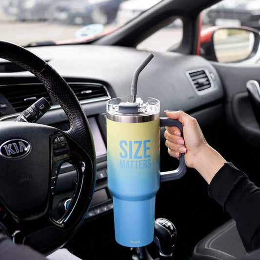 FISURA Thermos XXL con scritta "Size matters"