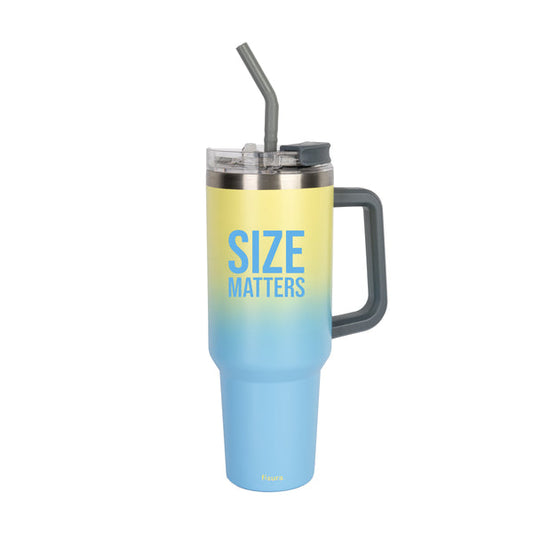 FISURA Thermos XXL con scritta "Size matters"