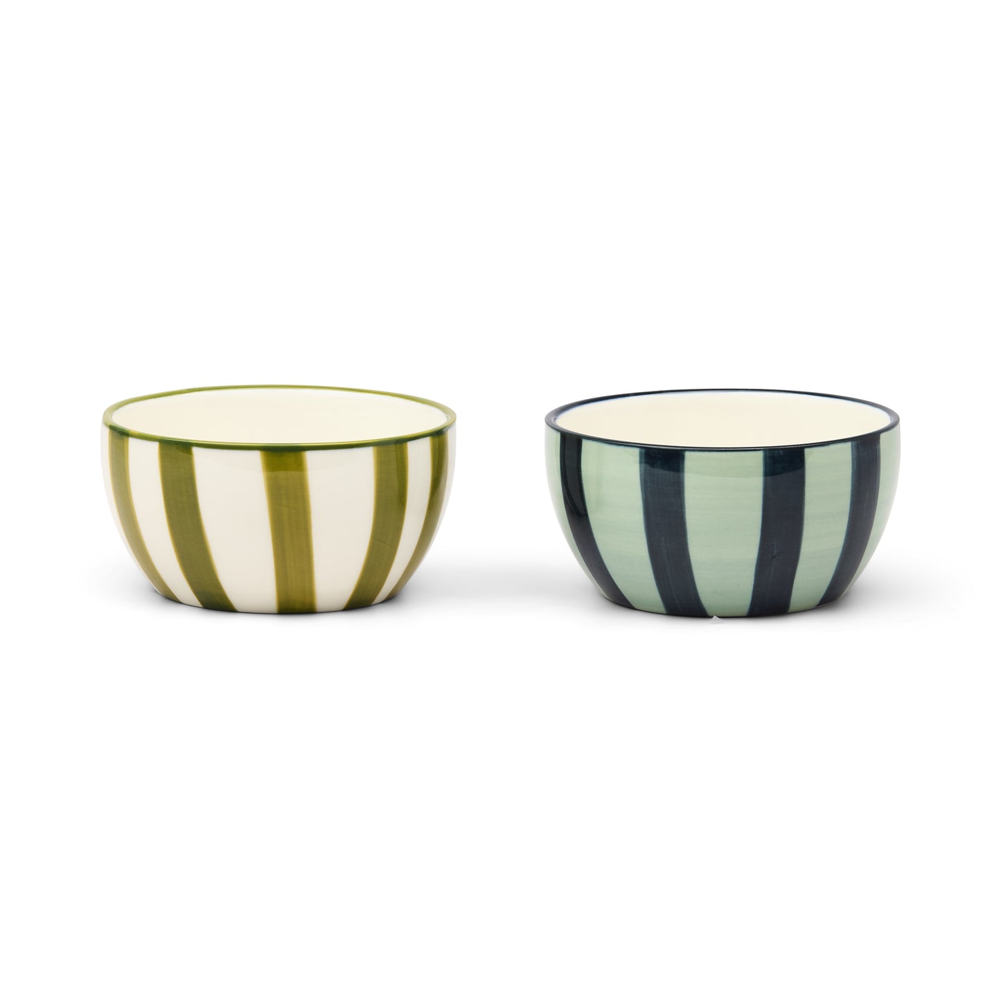 Set da 2 ciotole "Bella" per salse - Verde oliva & Blu