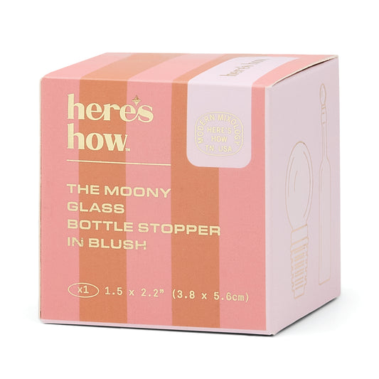 Tappo per Bottiglia in Vetro Moony - Colore Rosa Blush
