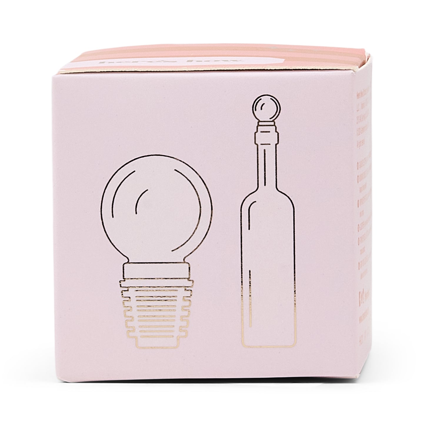 Tappo per Bottiglia in Vetro Moony - Colore Rosa Blush