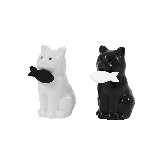 FISURA Set sale e pepe a forma di gatti