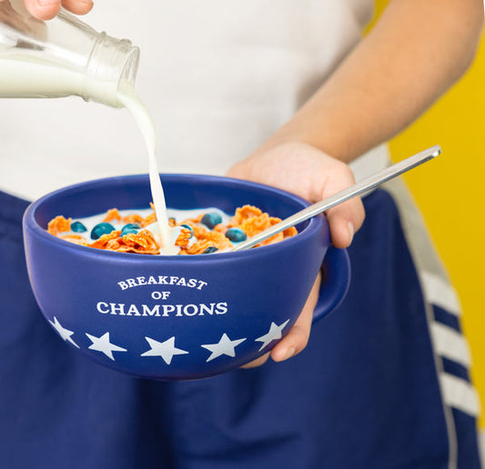 FISURA Bowl colazione con scritta "Breakfast of champions"