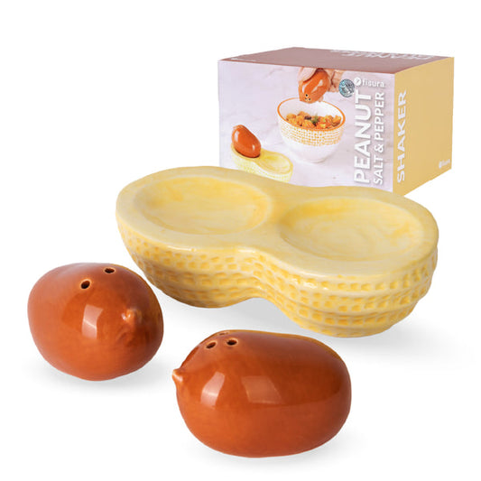 FISURA Set di sale e pepe arachide