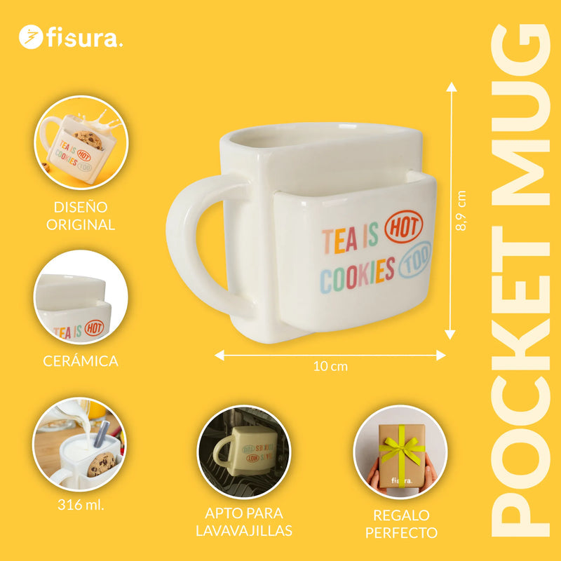 FISURA Tazza con tasca