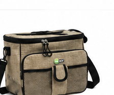 Borsa Frigo Termica ICE BOX con Tracolla Regolabile – Borsa Termica Isolante per Pranzo, Picnic, Mare, Campeggio e Viaggi – Beige, Cammello o Grigio