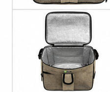 Borsa Frigo Termica ICE BOX con Tracolla Regolabile – Borsa Termica Isolante per Pranzo, Picnic, Mare, Campeggio e Viaggi – Beige, Cammello o Grigio