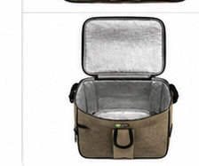 Borsa Frigo Termica ICE BOX con Tracolla Regolabile – Borsa Termica Isolante per Pranzo, Picnic, Mare, Campeggio e Viaggi – Beige, Cammello o Grigio