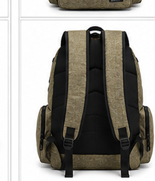 Zaino Multitasche con Ampia Capacità – Zaino Casual per Scuola, Università, Ufficio, Viaggi e Tempo Libero – Disponibile in Verde, Blu, Grigio e Kaki