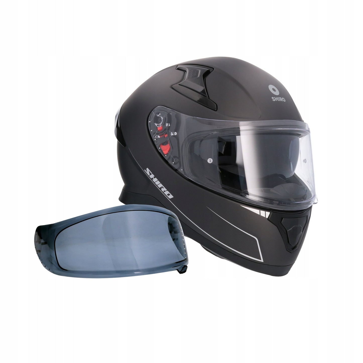 Shiro - Casco integrale Katana nero M + pinlock antiapannamento
