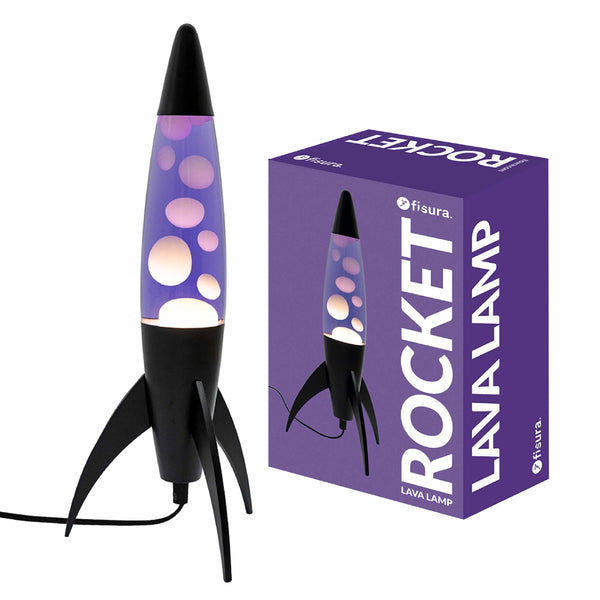 FISURA Lampada a lava Rocket Viola