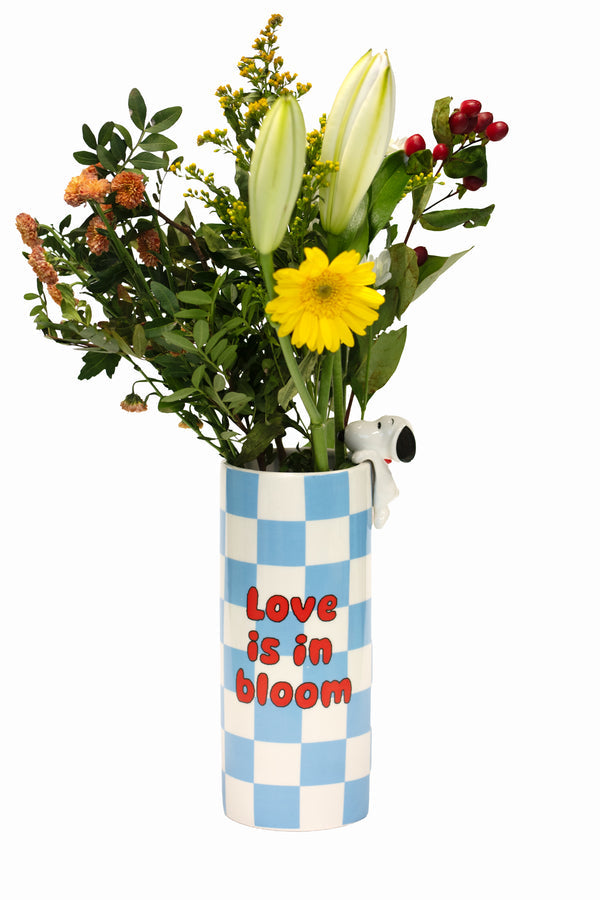 Vaso in ceramica con decorazione Peanuts Licensing Blu