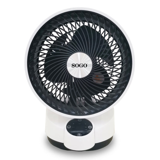 Ventilatore Circolatore d’Aria SOGO da Tavolo 25 cm 50W con Display Digitale e 3 Modalità