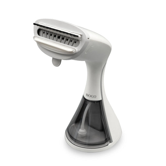 Ferro da Stiro a Vapore Verticale Portatile 2100W con Serbatoio da 250 ml, 3 Livelli di Vapore Regolabili, Piastra Antiaderente in Alluminio e Accessori Inclusi