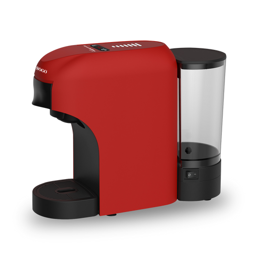 SOGO Macchina da caffè 4-in-1 multi-capsule - 20 bar - rosso/nero