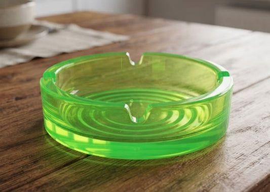 Posacenere in Vetro Neon con Assortimento verde chiaro fluo