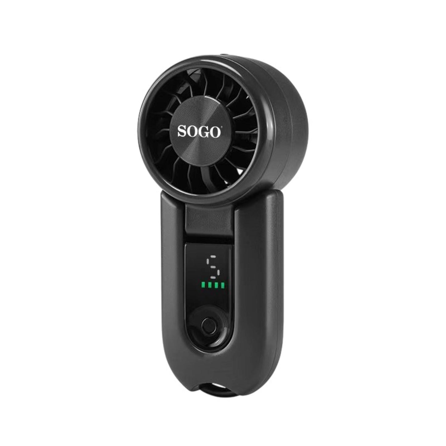 Ventilatore Portatile Ricaricabile SOGO VEN-SS-21450 – Motore BLDC – Batteria 2000 mAh – 3 Velocità – Nero O Bianco