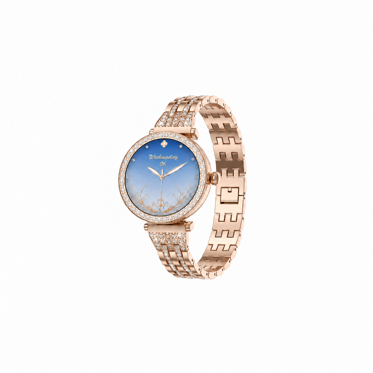 Smartwatch Bluetooth R8 Dafit SW2785 con Display AMOLED, Cinturino Metallico Elegante e Dettagli Brillanti Effetto Diamante