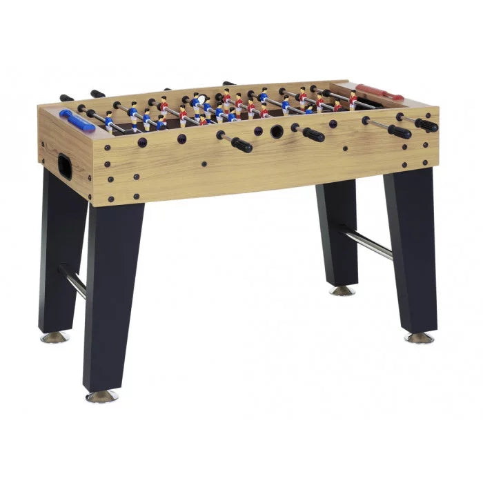 Calciobalilla F-3 Acero con Aste Rientranti e Piano di Gioco Lungo in Nobilitato