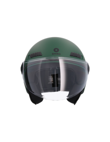 Shiro - Casco jet Kioto verde matt L
