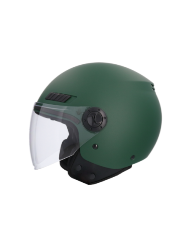 Shiro - Casco jet Kioto verde matt M