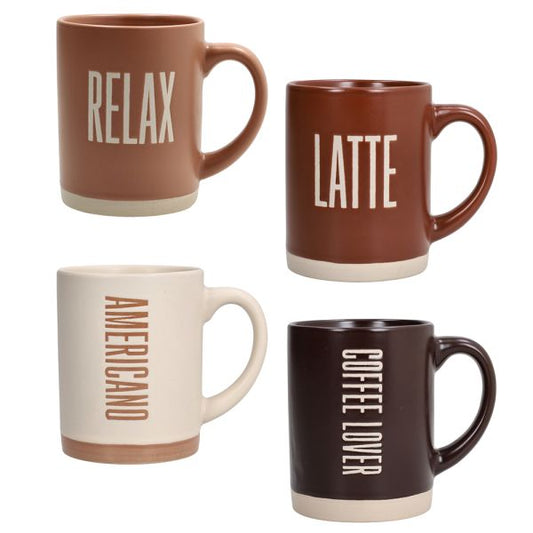 TOGNANA Confezione 4 Mug 450 cc Barista Multicolor