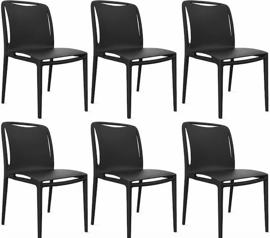 Set 6 Sedie Velair Antracite