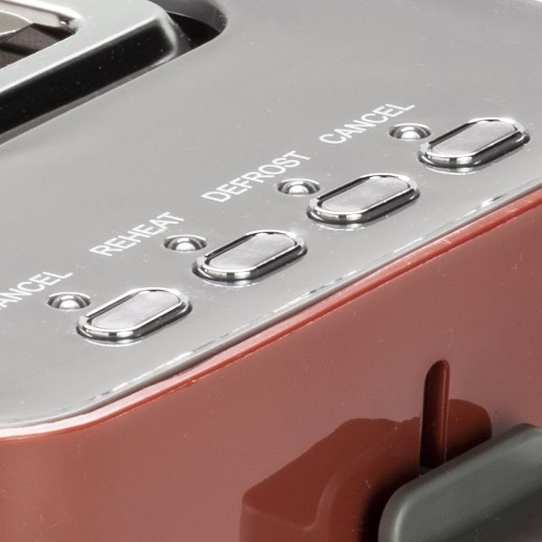 TOGNANA Tostapane Elettrico con Pinze Rosso Mela Plastica-Acciaio Inox Rosso