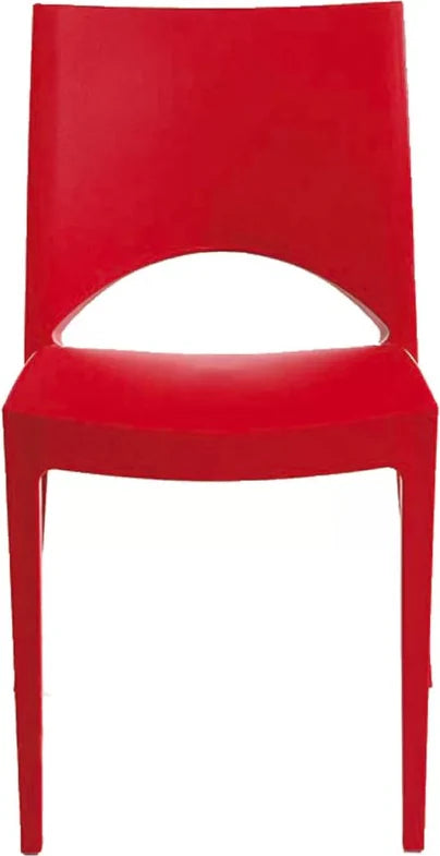 Sedia Paris Rossa in polipropilene