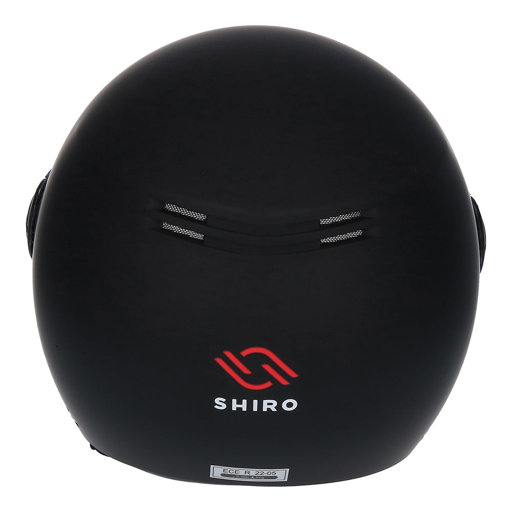 Shiro - Casco jet Kioto nero S