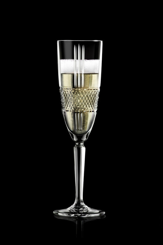 RCR Set 6 Calice Flute Brillante Cl 19