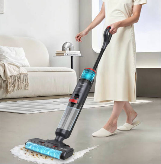 Smartclean Duo Aspirapolvere Lavapavimenti Senza Fili Wet & Dry 180W, Aspira e Lava, 4 Modalità di Pulizia, Autonomia fino a 50 Minuti, Display LED, Sensore Sporco e Autopulizia