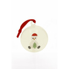 SFERA CHIRSTMAS PUPAZZO DI NEVE INTERNI VETRO BOROSILICATO