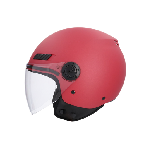 Shiro - Casco jet Kioto rosso matt M