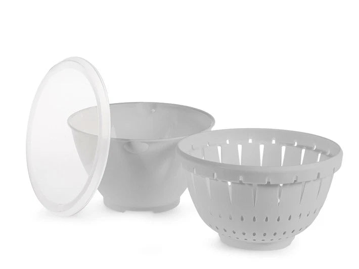 Contenitore colatutto in polipropilene con coperchio grigio cm18H&H