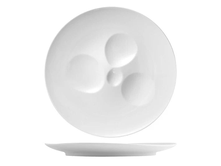 Piatto selection hotellerie in porcellana bianca cm 30,8x3h.H&H