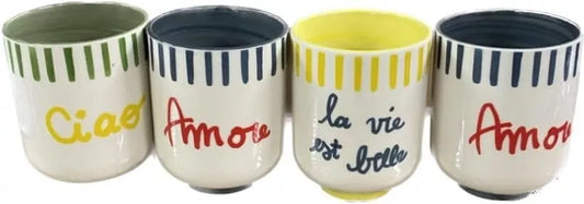 Set 6 Bicchierini Casa Amor Assortiti 240H&H