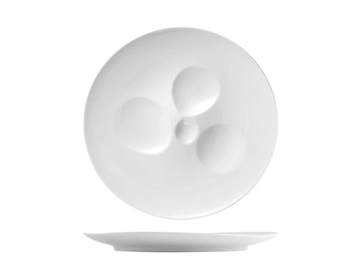 Piatto selection hotellerie in porcellana bianca cm 26x25,5x2,5h.H&H