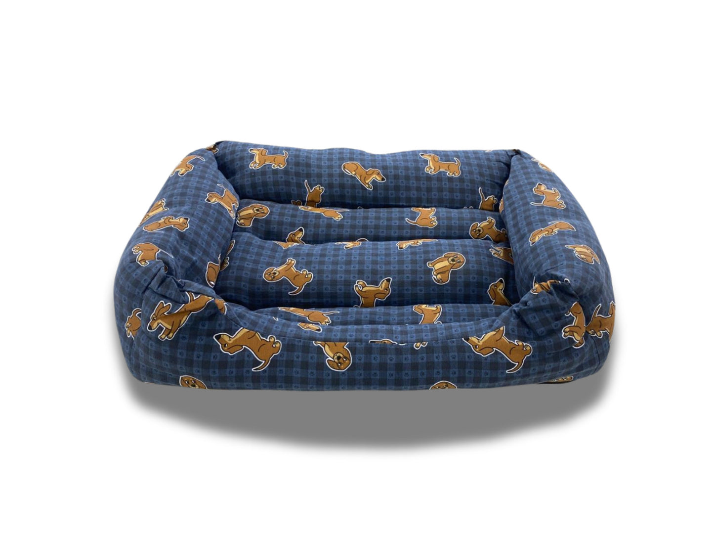 Cuccia blu stampa cane Nobleza