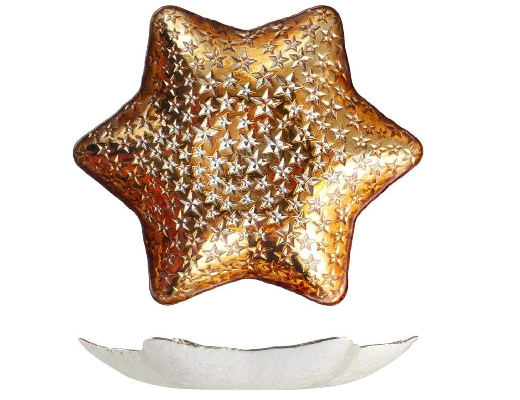 Centrotavola goldcosmo cm 32,5 cm oro NataleH&H