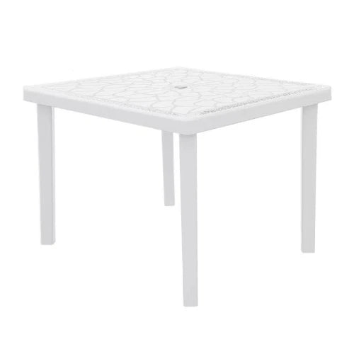 Tavolo Gruvyer 90x90 in polipropilene Bianco