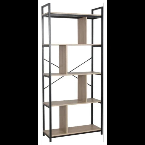 LIBRERIA HAMILTON CON SCOMPARTI SFALSATI DIM. 74X30X170 CM