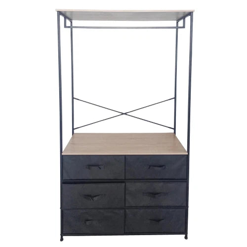 MOBILE 6 CASSETTI CON APPENDI CAMICIE COLMAR 100X40X167CM