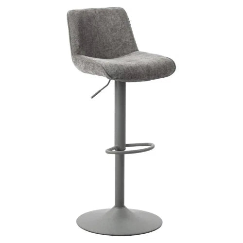 SGABELLO CINDY IN TESSUTO  GRIGIO 50,5X45X88,5-110CM