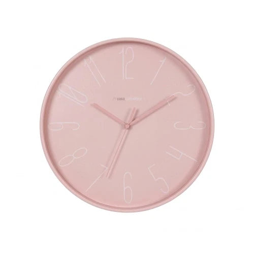 OROLOGIO DA PARETE IN PLASTICA MILANO DIAM. 30CM, rosa